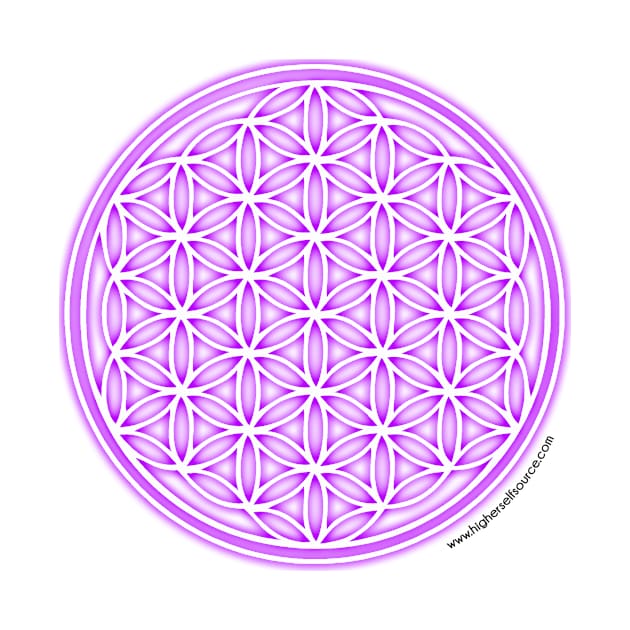 Purple Flower of Life by HigherSelfSource