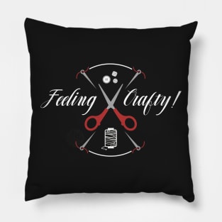 Needle and Thread Feeling Crafty T-Shirt Pillow