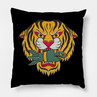 Tiger Traditional Old school tattoo Pillow