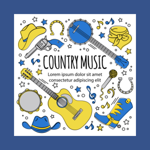 Nashville Country Music - Nashville - T-Shirt | TeePublic