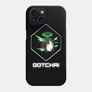 I gotcha an angel anime girl (shiny green) Phone Case