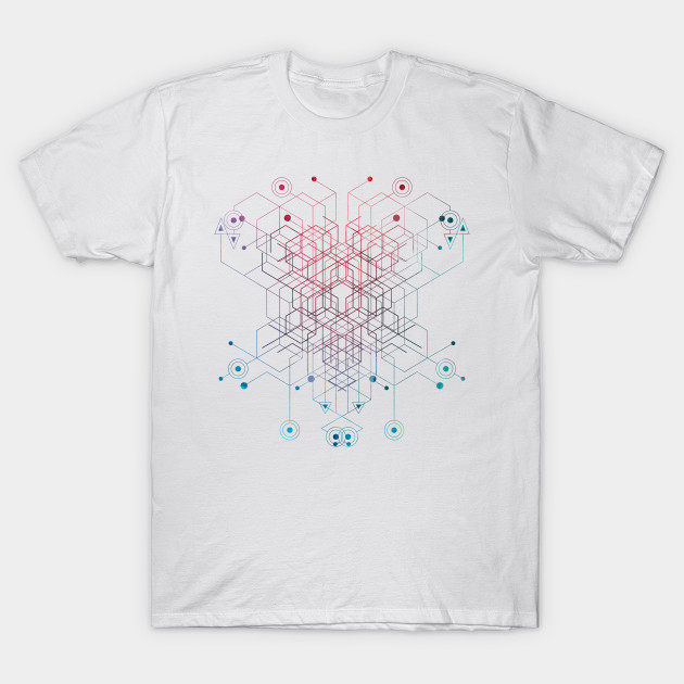 Rainbow Cube Abstract Abstract Cube T Shirt Teepublic