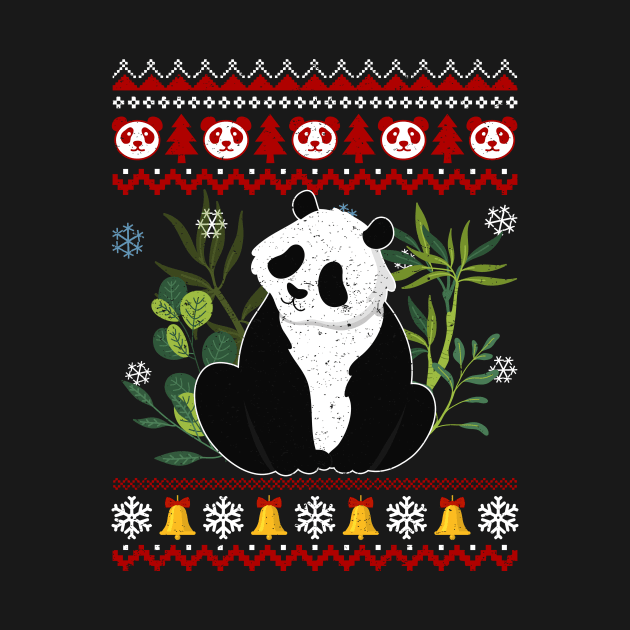 Comfortable Panda Christmas Ugly by maximel19722