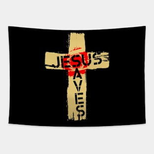 Jesus saves Tapestry