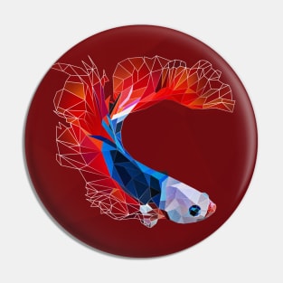 Low poly koi Pin