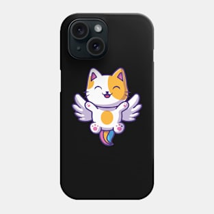 cat unicorn funny so cute face mask Phone Case