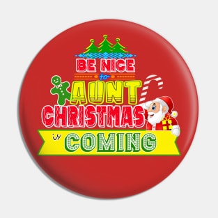 Be Nice to Aunt Christmas Gift Idea Pin