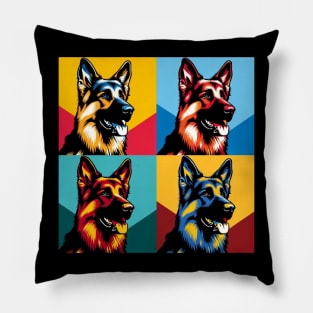 German Shepherd Dog Pop Art - Dog Lover Gifts Pillow