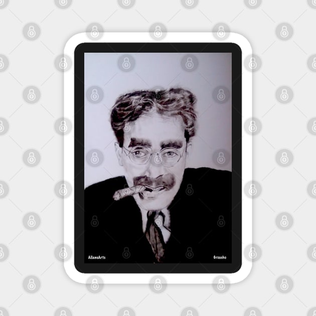 Groucho Marx Magnet by AllansArts