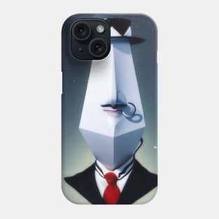 Suit gentleman nose ring surrealism character Phone Case