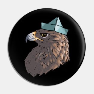 Paper Hat Eagle Pin