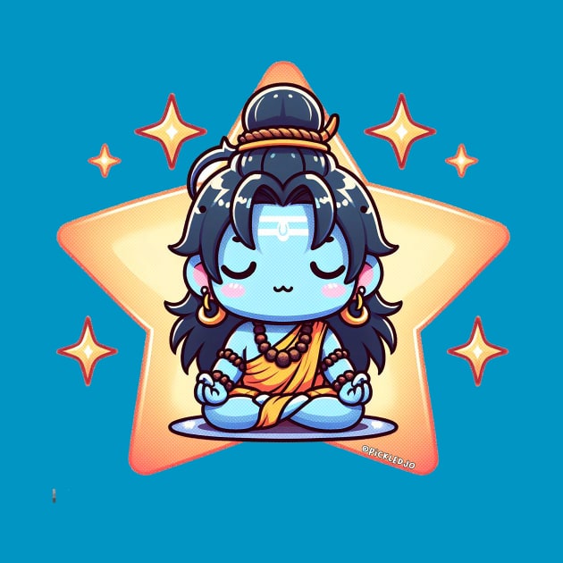 Cute Shiva Meditating by Pickledjo