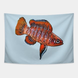 Scarlet Badis Tapestry