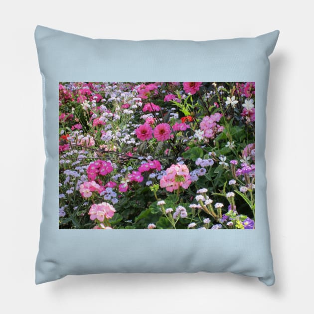 Paris Wild Flowers Pillow by BlackBeret