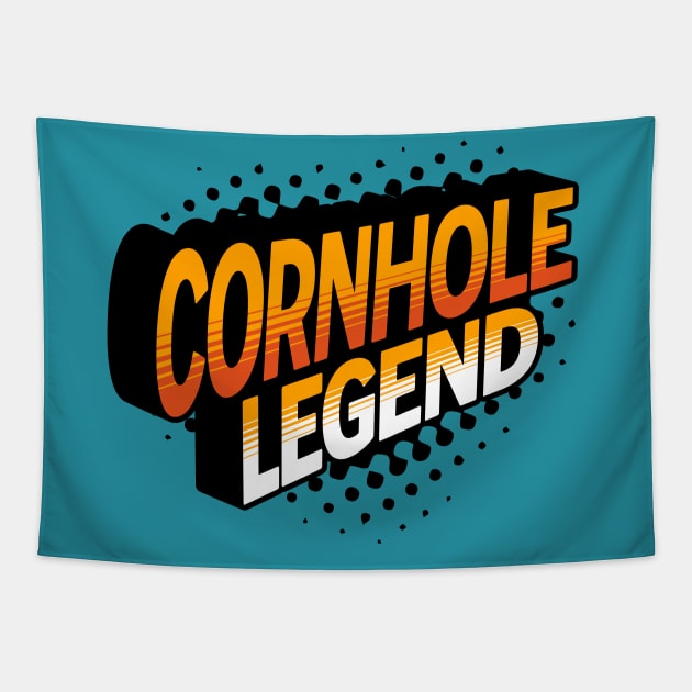 Cornhole Legend Retro Hero Tapestry by TGKelly