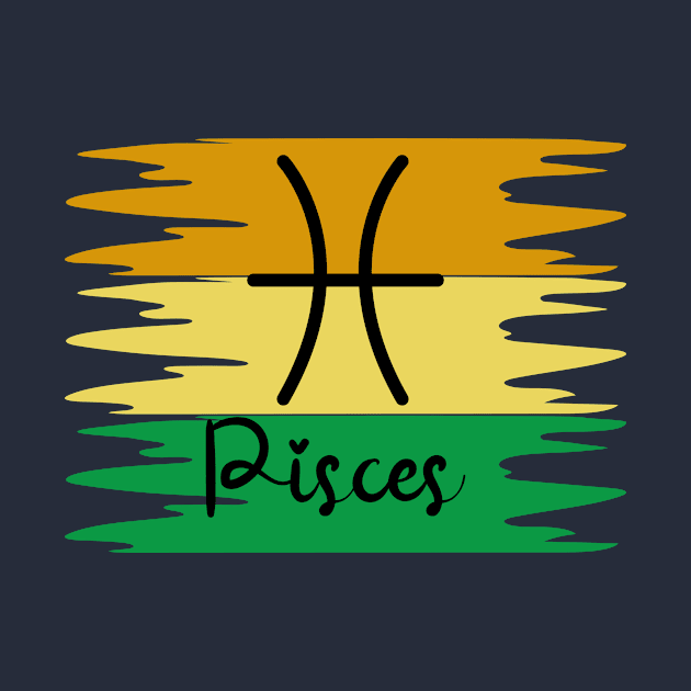 Pisces  zodiac symbol by anto R.Besar