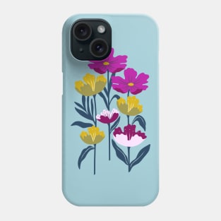 Bold tropical flowers Phone Case