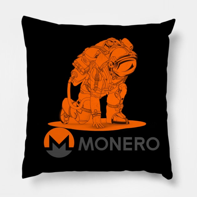 Monero crypto Coin Crypto coin Crypto coin Crytopcurrency Pillow by JayD World