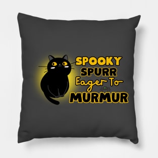 Whiskers of Mystery: Spooky Spurr Pillow