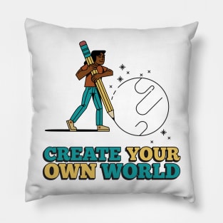 Create Your Own World Pillow