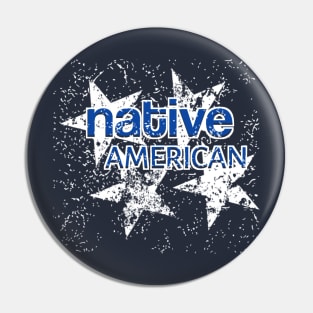 Native American And Stars Pin