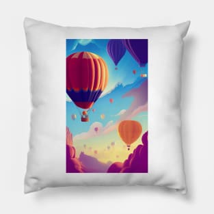 Hot Air Balloon Festival Pillow