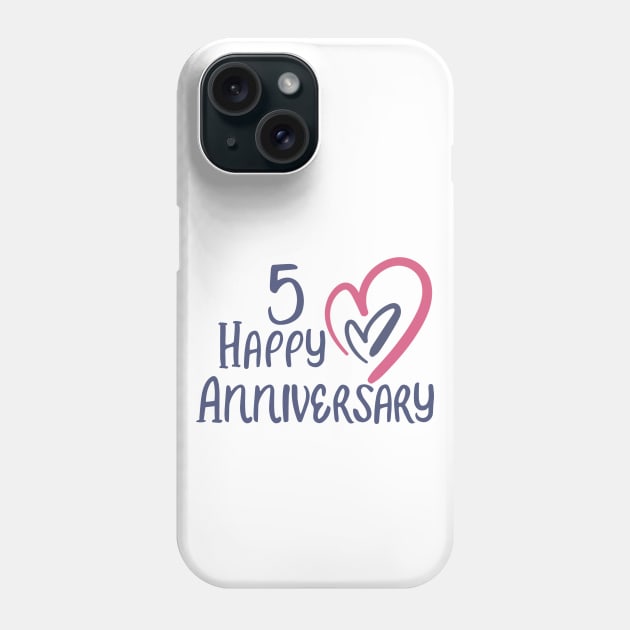 5th anniversary gifts Phone Case by diystore