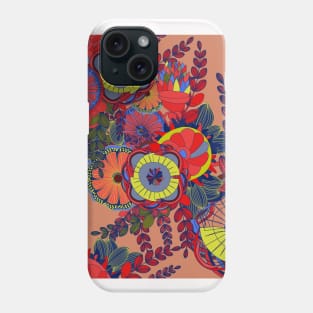 Abstract Floral Neck Gator Vintage Floral Abstract Phone Case