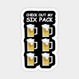 Check Out My Six Pack - Funny Beer Version Magnet