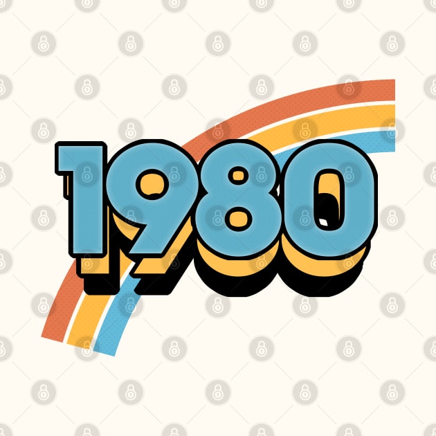 1980 //// Retro Birthday Design by DankFutura