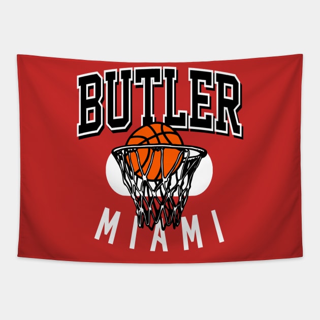 Butler Miami Basketball Tapestry by funandgames