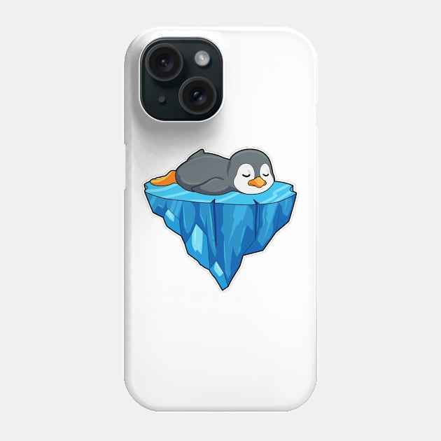 Penguin on Ice floe Phone Case by Markus Schnabel