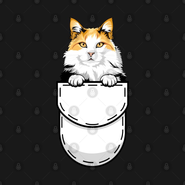 Funny Turkish Van Pocket Cat by Pet My Dog