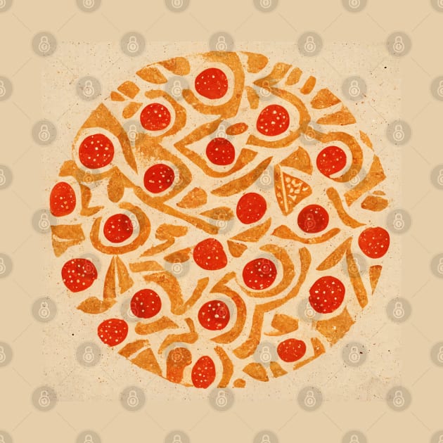 Geometric pepperoni pizza by yayor