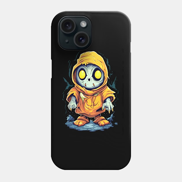 Eerie Halloween Ghoul Art - Spooky Season Delight Phone Case by Captain Peter Designs