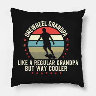 Onewheel grandpa - funny onewheel Pillow