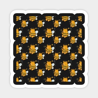 Maurice the Bear Bee Pattern Magnet