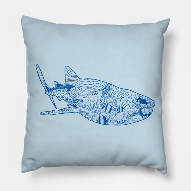 Keep Swimming Pillow by nerdyboy