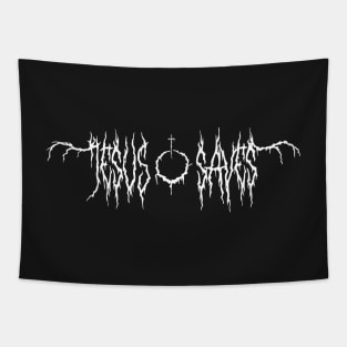 Jesus Saves Christian Death Metal Tapestry