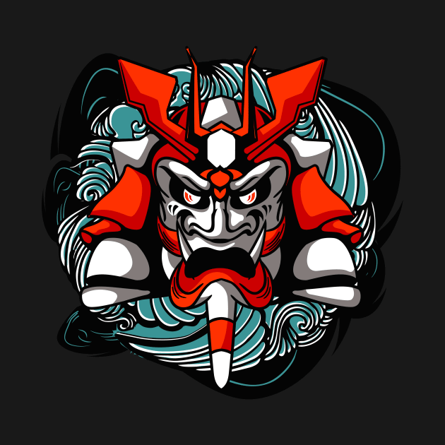 Japanese demon warrior by AdriaStore1