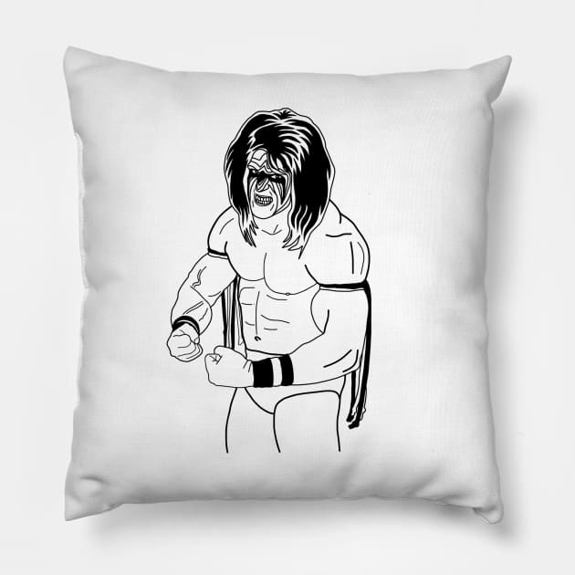 Ultimate Warrior Pillow by 8mmattire