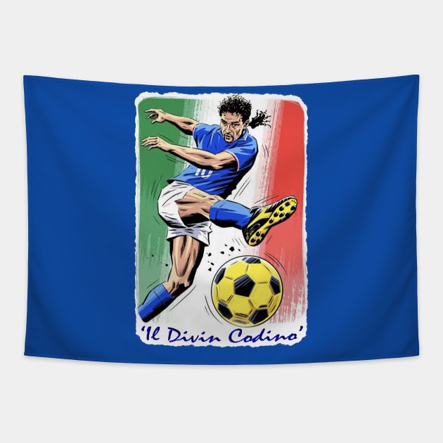 Football Legends - Italy - Roberto Baggio - IL DIVIN CODINO (The Divine Tapestry by OG Ballers