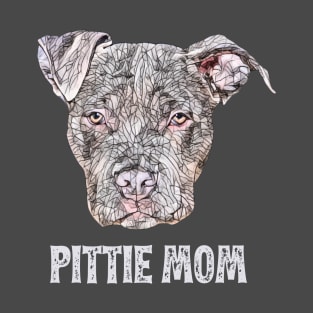 Pit Bull Terrier Mom - Pit Bull Mom Design T-Shirt