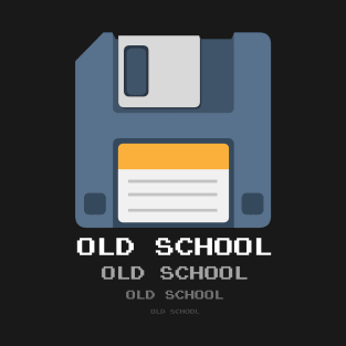 Old Computer Floppy Diskette T-Shirt