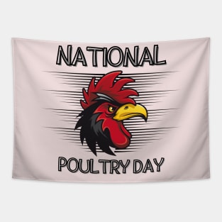 National Poultry Day-Funny Chicken Tapestry