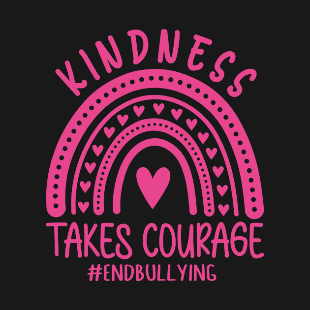 Kindness Takes Courage Support Anti Bullying Pink Day by Happiness Shop