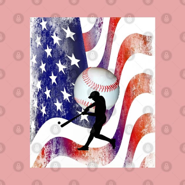 baseball iphone usa flag by designnas2