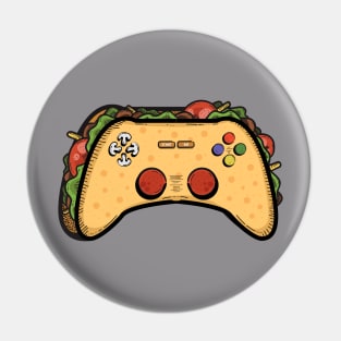 Gaming and Taco Gifts for Gamer Boy Pin