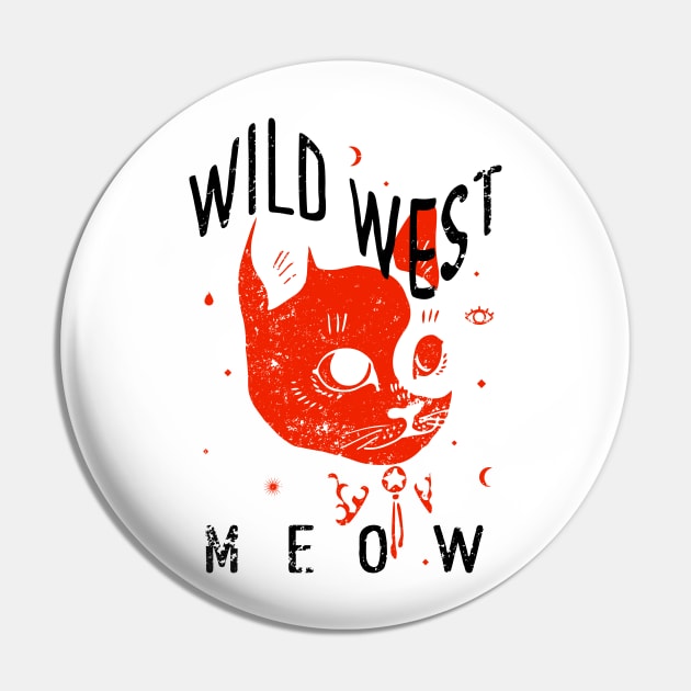 Wild West Cat Pin by luckydream