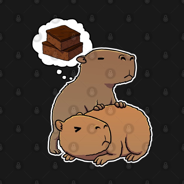 Capybara hungry for Brownies by capydays